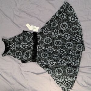 NWT, Jodi Kristopher - Black and Blue Lace Dress